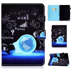 For Amazon Fire Max 11 2023 Colored Drawing Smart Leather Tablet Case(Lamp)
