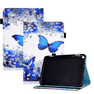 For Amazon Fire Max 11 2023 Colored Drawing Smart Leather Tablet Case(Flowers Butterflies)