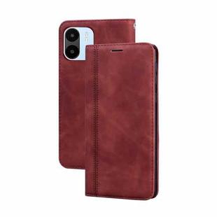 For Xiaomi Redmi A1/A2 Frosted Business Magnetic Horizontal Flip PU Phone Case(Brown)