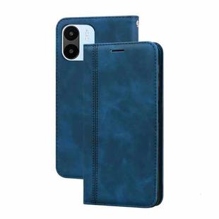 For Xiaomi Redmi A1/A2 Frosted Business Magnetic Horizontal Flip PU Phone Case(Blue)