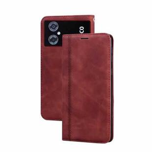 For Xiaomi Poco M4 5G/Poco M5/Redmi Note 11R Frosted Business Magnetic Horizontal Flip PU Phone Case(Brown)
