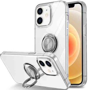 For iPhone 12 Ring Holder TPU Phone Case(Transparent)