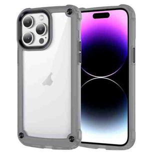 For iPhone 14 Pro Skin Feel TPU + PC Phone Case(Transparent Black)