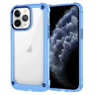 For iPhone 11 Pro Max Skin Feel TPU + PC Phone Case(Transparent Blue)