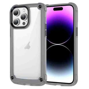 For iPhone 15 Pro Skin Feel TPU + PC Phone Case(Transparent Black)