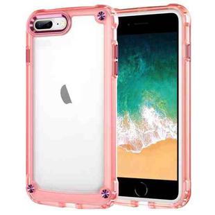 For iPhone 8 Plus / 7 Plus Skin Feel TPU + PC Phone Case(Transparent Pink)