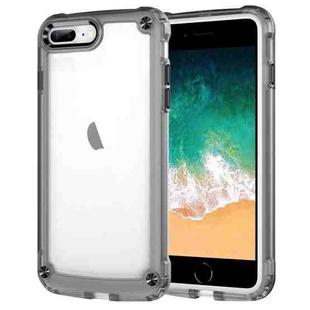 For iPhone 8 Plus / 7 Plus Skin Feel TPU + PC Phone Case(Transparent Black)