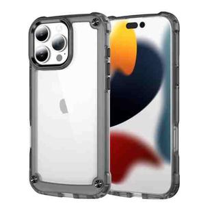 For iPhone 16 Pro Skin Feel TPU + PC Phone Case(Transparent Black)