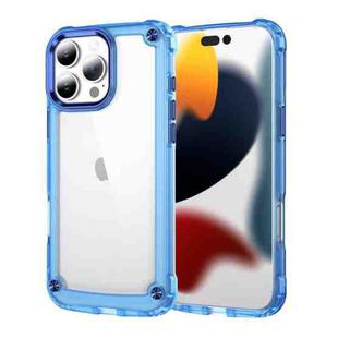 For iPhone 16 Pro Skin Feel TPU + PC Phone Case(Transparent Blue)