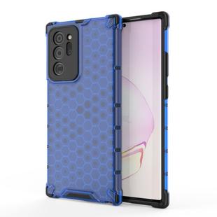 For Samsung Galaxy Note20 Ultra Shockproof Honeycomb PC + TPU Protective Case(Blue)