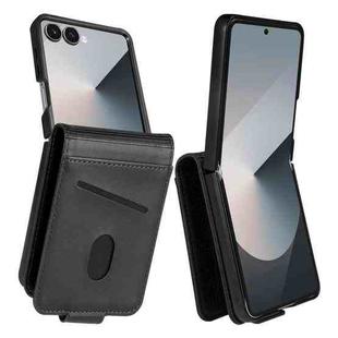 For Samsung Galaxy Z Flip7 5G AZNS Magnetic Calf Texture Flip Leather Phone Case(Black)