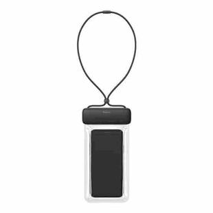 Baseus For Mobile Phones Below 7.2 inches Universal High Permeability PVC Sliding Cover Mobile Phone Waterproof Bag with Lanyard(Gray + Black)