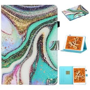 For iPad mini 5 / 4 / 3 / 2 / 1 Colored Drawing Stitching Horizontal Flip Leather Case, with Holder & Card Slots & Sleep / Wake-up Function(Colored Sand)