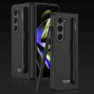 For Samsung Galaxy Z Fold5 GKK Ultra-thin Full Coverage Phone Flip Case with Pen Slot(Black)