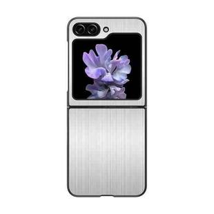 For Samsung Galaxy Z Flip5 Stainless Steel Shockproof Phone Case(Silver)
