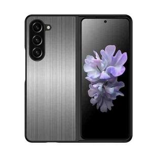 For Samsung Galaxy Z Fold5 Stainless Steel Shockproof Phone Case(Black)