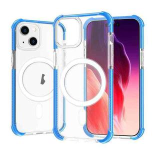 For iPhone 15 Plus Magsafe Magnetic Acrylic Shockproof Phone Case(Blue)