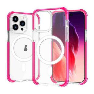 For iPhone 15 Pro Max Magsafe Magnetic Acrylic Shockproof Phone Case(Pink)
