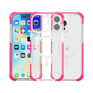 For iPhone 16 Pro Max Acrylic Magsafe Magnetic Shockproof Phone Case(Pink)