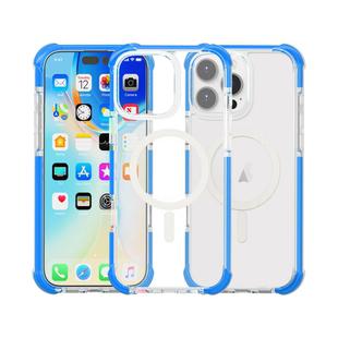 For iPhone 16 Pro Acrylic Magsafe Magnetic Shockproof Phone Case(Blue)