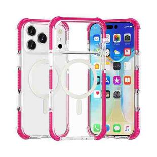 For iPhone 17 Pro Acrylic Magsafe Magnetic Shockproof Phone Case(Pink)