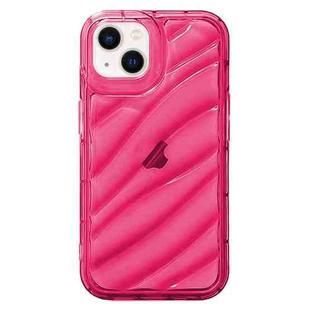 For iPhone 14 Plus Waves TPU Phone Case(Red)