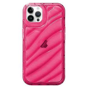 For iPhone 14 Pro Max Waves TPU Phone Case(Red)