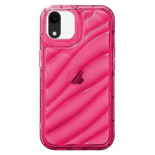 For iPhone XR Waves TPU Phone Case(Red)