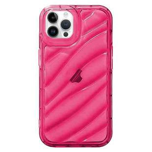 For iPhone 11 Pro Max Waves TPU Phone Case(Red)