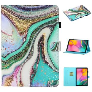 For Samsung Galaxy Tab S6 Lite P610 / P615 Colored Drawing Stitching Horizontal Flip Leather Case, with Holder & Card Slots(Colored Sand)