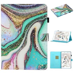 For Samsung Galaxy Tab A 8.0 (2019) T290 Colored Drawing Stitching Horizontal Flip Leather Case, with Holder & Card Slots(Colored Sand)