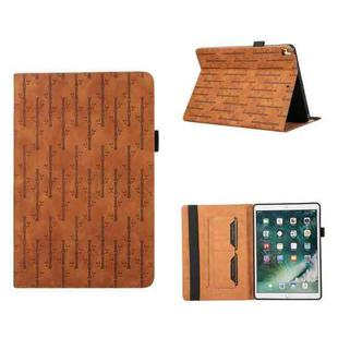 For iPad 10.2 Lucky Bamboo Pattern Leather Tablet Case(Brown)