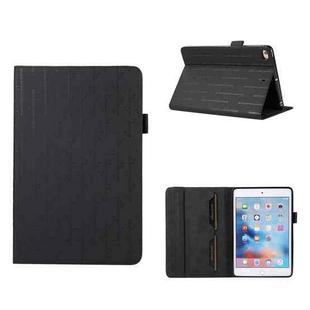 For iPad mini 5 / 4 / 3 / 1 Lucky Bamboo Pattern Leather Tablet Case(Black)
