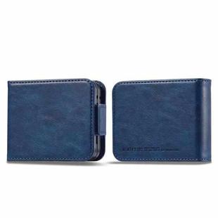 For Samsung Galaxy Z Flip5 LC.IMEEKE RFID Anti-theft Leather Phone Case(Blue)