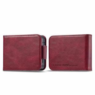 For Samsung Galaxy Z Flip7 5G LC.IMEEKE RFID Anti-theft Leather Phone Case(Red)