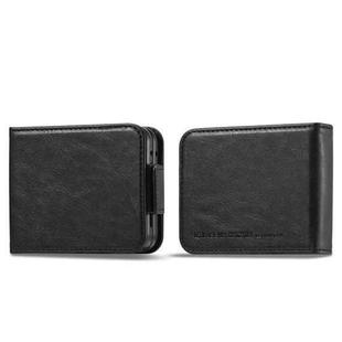 For Samsung Galaxy Z Flip7 5G LC.IMEEKE RFID Anti-theft Leather Phone Case(Black)