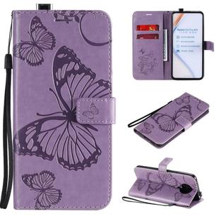 For Xiaomi Redmi K30 Pro 3D Butterflies Embossing Pattern Horizontal Flip Leather Case with Holder & Card Slot & Wallet(Purple)