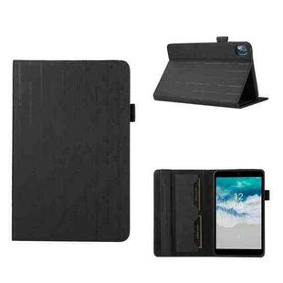 For Nokia T10 Lucky Bamboo Pattern Leather Tablet Case(Black)