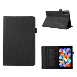 For Xiaomi Redmi Pad 10.61 Lucky Bamboo Pattern Leather Tablet Case(Black)