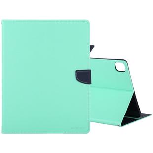 For iPad Pro 12.9 (2020) GOOSPERY FANCY DIARY Horizontal Flip PU Leather Tablet Case with Holder & Card Slots & Wallet(Mint Green)