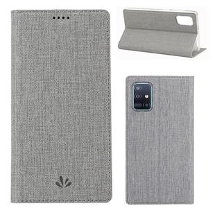 For Samsung Galaxy A51 5G(A516F) ViLi Shockproof TPU + PU Horizontal Flip Protective Case with Card Slot & Holder(Grey)