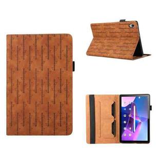 For Lenovo Tab M10 HD 2nd Gen Lucky Bamboo Pattern Leather Tablet Case(Brown)