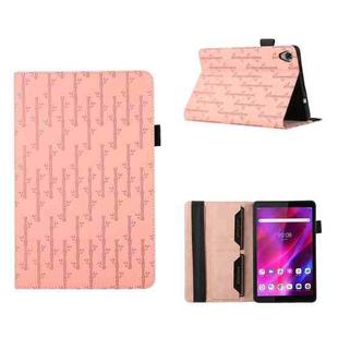 For Lenovo Tab M8 3rd Gen Lucky Bamboo Pattern Leather Tablet Case(Pink)