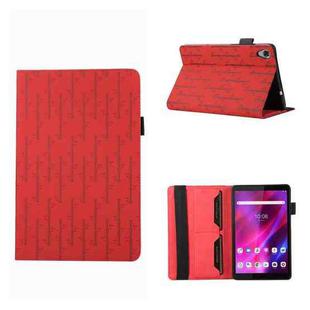 For Lenovo Tab M8 3rd Gen Lucky Bamboo Pattern Leather Tablet Case(Red)