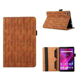 For Lenovo Tab M8 3rd Gen Lucky Bamboo Pattern Leather Tablet Case(Brown)