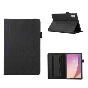 For Lenovo Tab M9 Lucky Bamboo Pattern Leather Tablet Case(Black)
