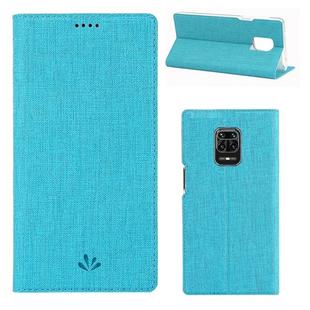 For Xiaomi Redmi Note 9 Pro / Note 9S / Note 9 Pro Max ViLi Shockproof TPU + PU Horizontal Flip Protective Case with Card Slot & Holder(Blue)