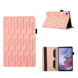 For Samsung Galaxy Tab A7 Lite Lucky Bamboo Pattern Leather Tablet Case(Pink)