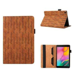 For Samsung Galaxy Tab A 8.0 2019 T290 Lucky Bamboo Pattern Leather Tablet Case(Brown)