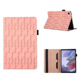 For Samsung Galaxy Tab A7 10.4 Lucky Bamboo Pattern Leather Tablet Case(Pink)